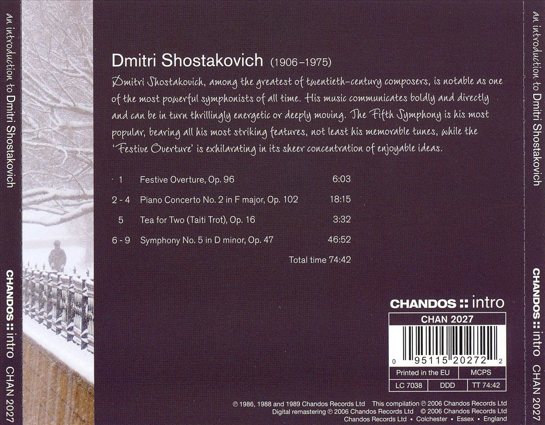 Introduction to Dmitri Shostakovich cover art