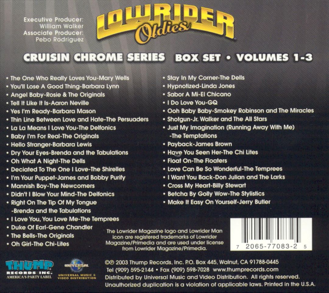 Lowrider Oldies, Vol. 1-3: Cruisin' Chrome Series cover art