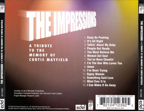 Tribute to the Memory of Curtis Mayfield [Edeltone] cover art