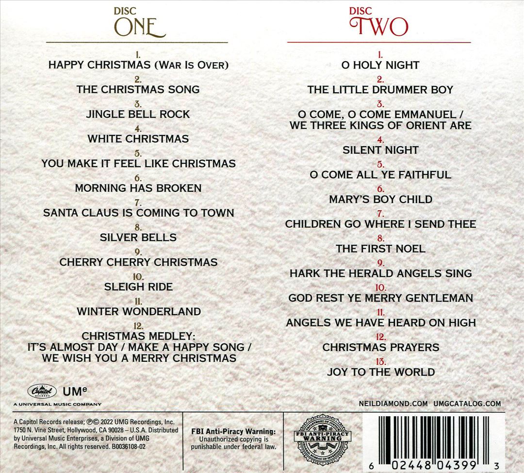 Neil Diamond Christmas [2 CD] cover art