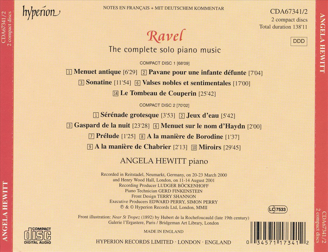 Ravel: The Complete Solo Piano Music cover art