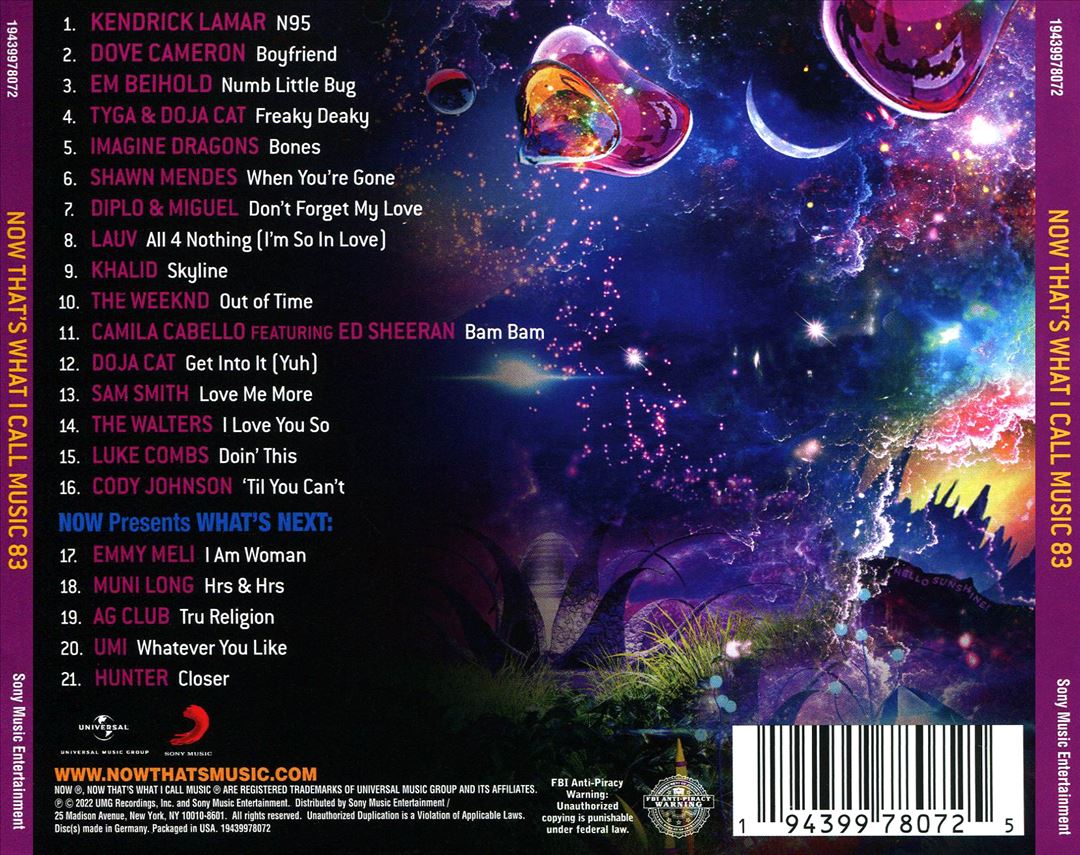 NOW That's What I Call Music!, Vol. 83 cover art