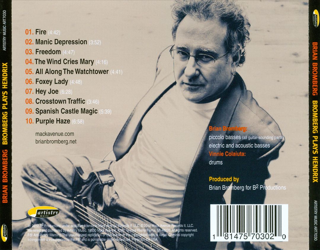 Bromberg Plays Hendrix cover art