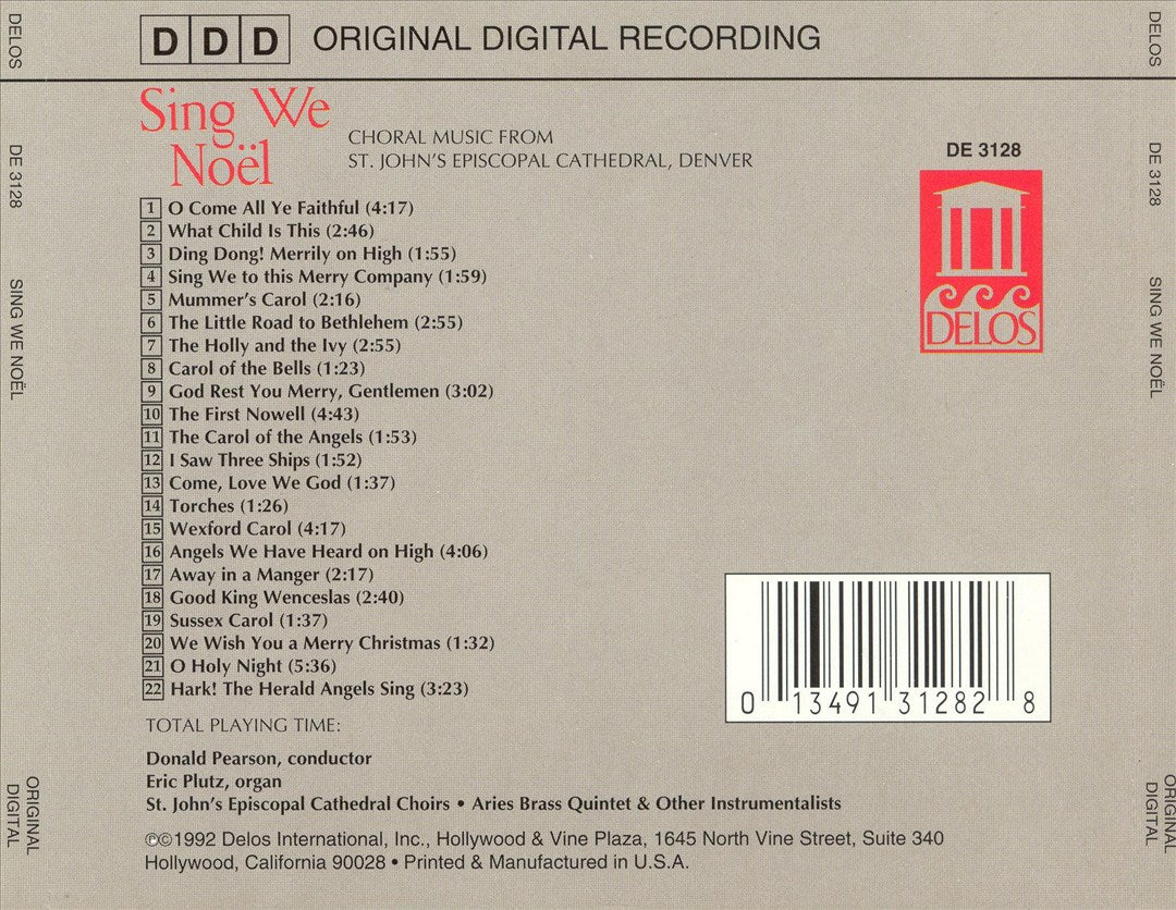 Sing We Noel: Choral Music from Saint John's Episcopal Cathedral, Denver cover art