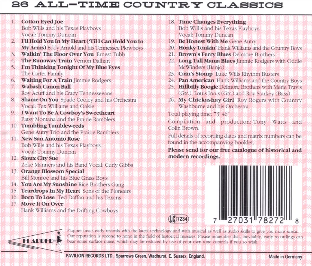 26 All-Time Country Classics cover art