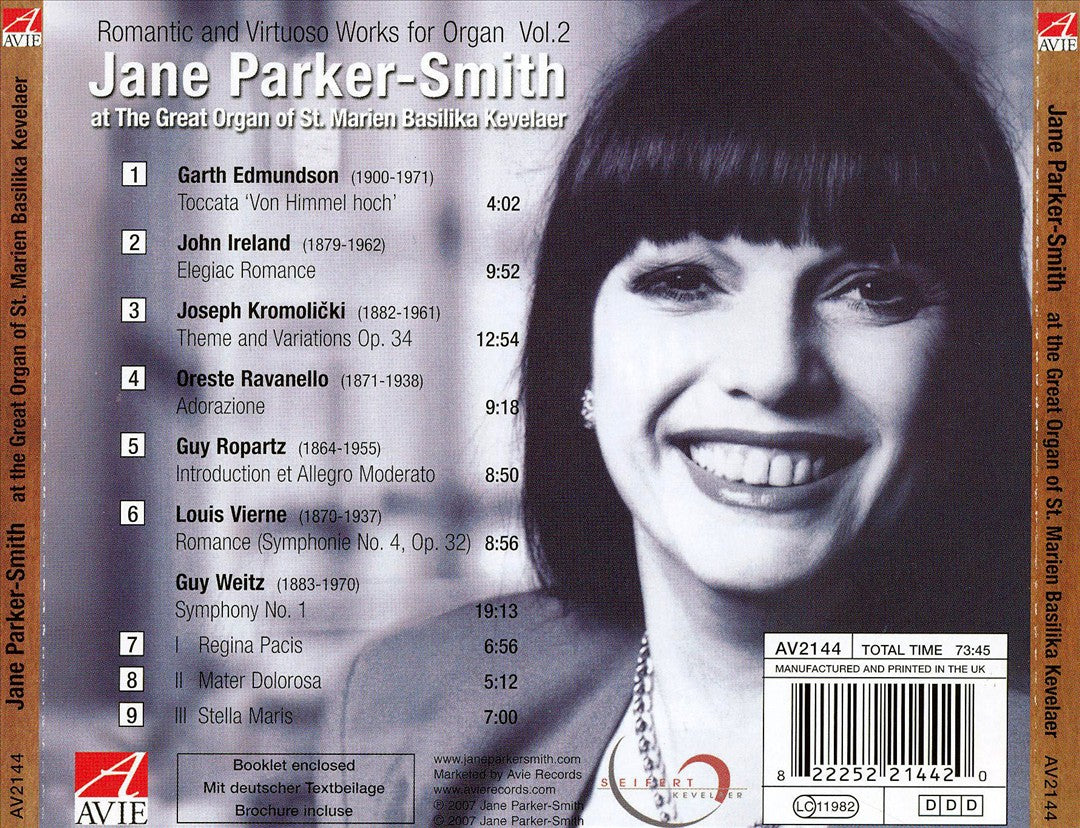 Jane Parker-Smith at the Great Seifert Organ of St. Marien Basilika Kevelaer cover art