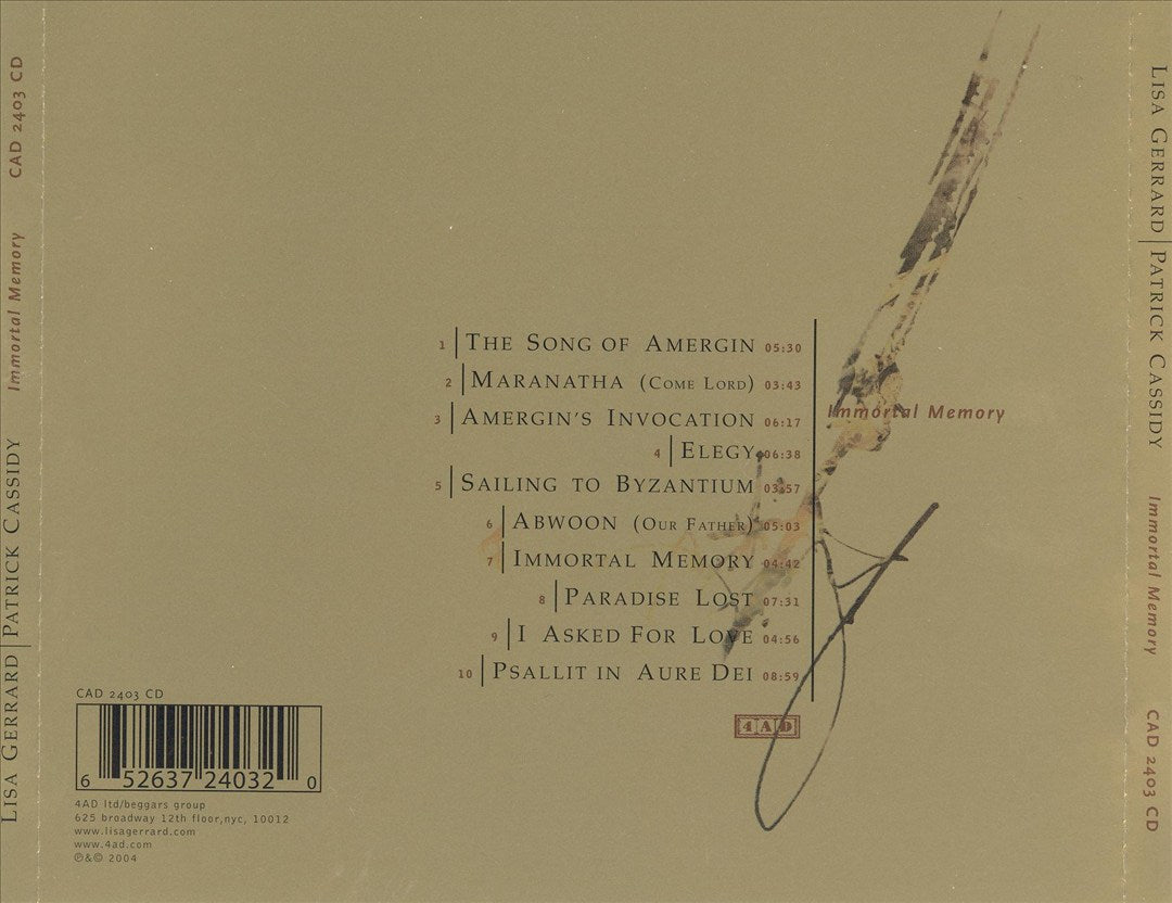 Immortal Memory cover art