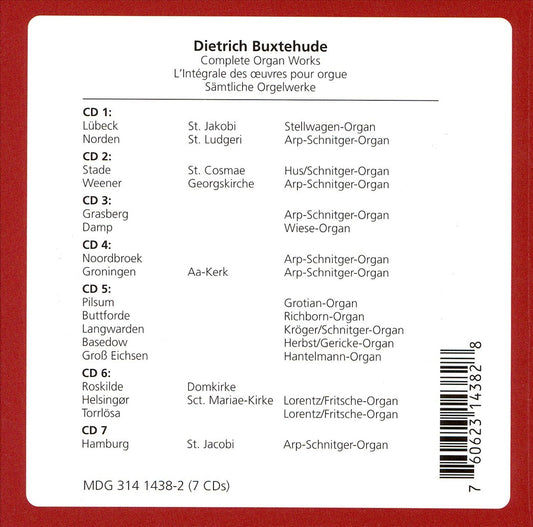 Dieterich Buxtehude: Complete Organ Works cover art