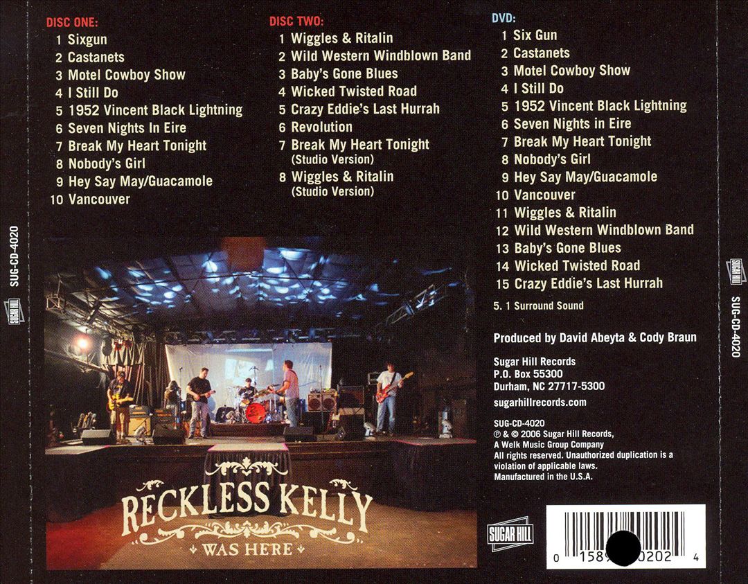 Reckless Kelly Was Here cover art