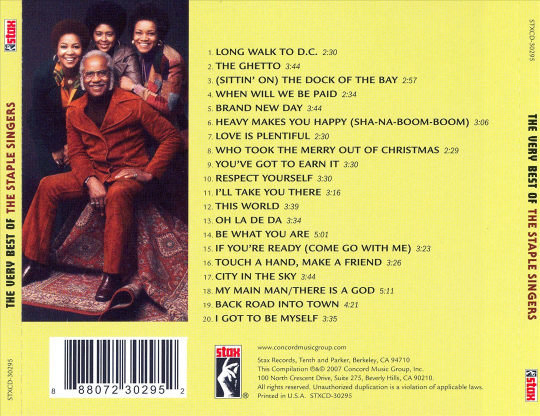 Very Best of the Staple Singers [Stax] cover art
