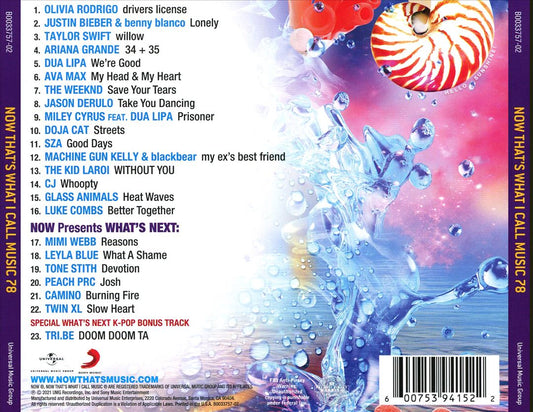 Now That's What I Call Music!, Vol. 78 cover art