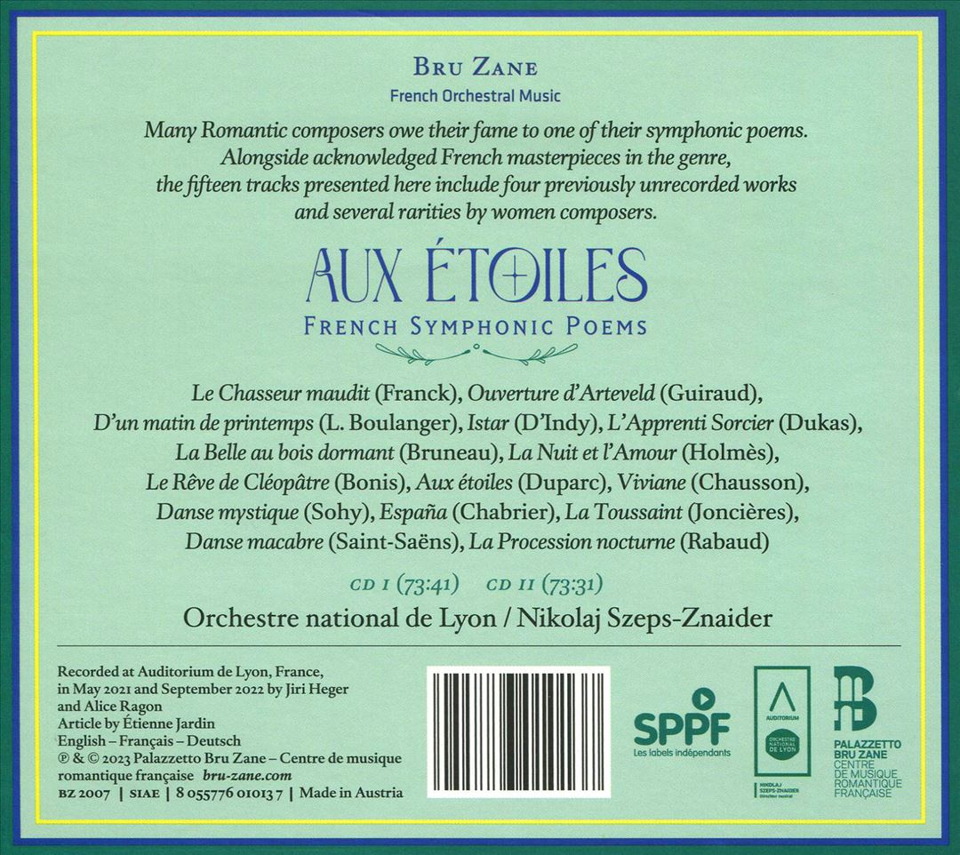 Aux Étoiles: French Symphonic Poems cover art