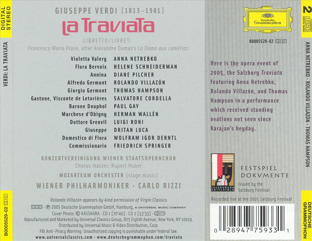 Verdi: La Traviata cover art