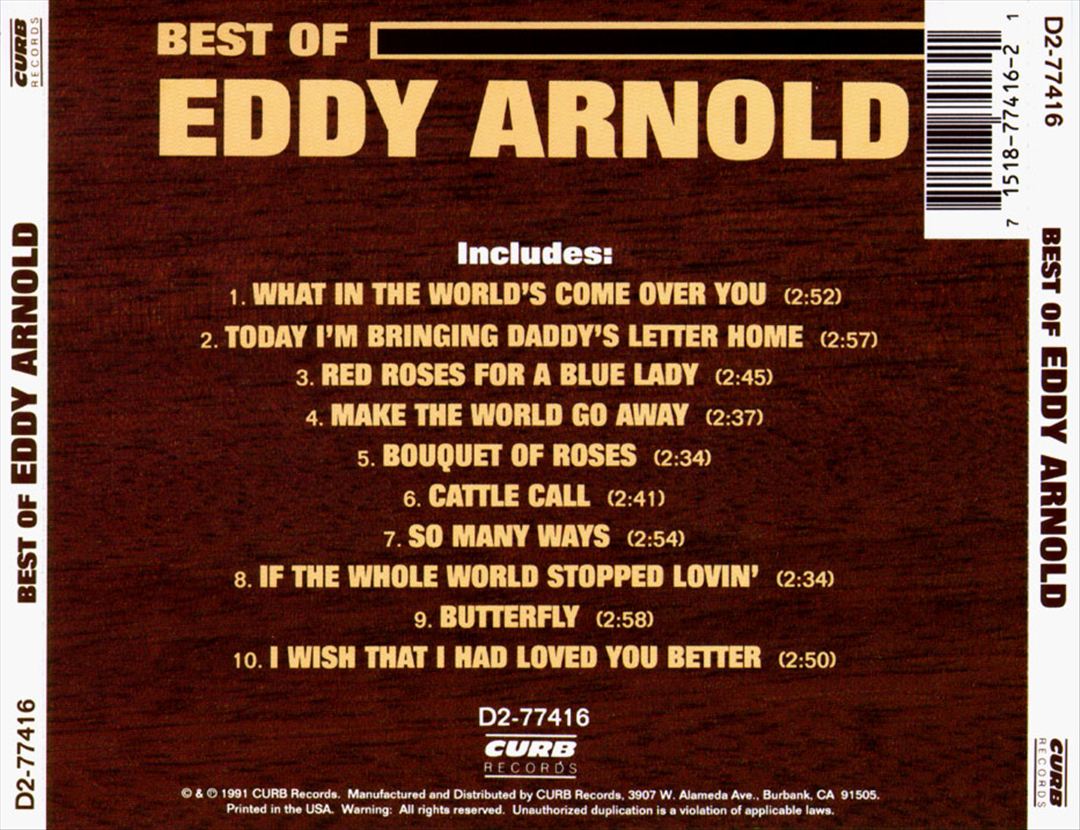 Best of Eddy Arnold [Curb] cover art
