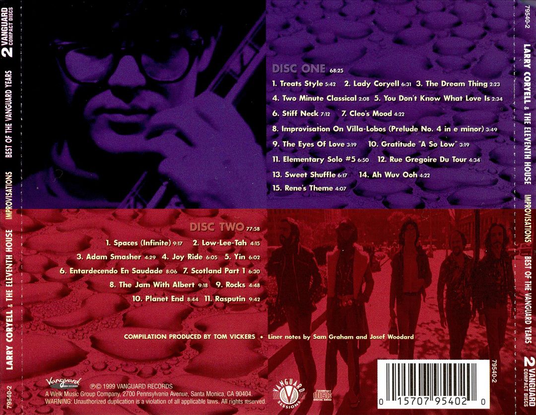 Improvisations: Best of the Vanguard Years cover art