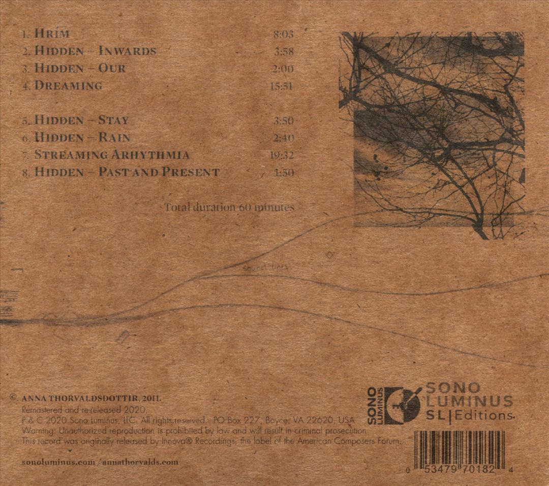 Anna Thorvaldsdottir: Rhízoma [Sono Luminus] cover art