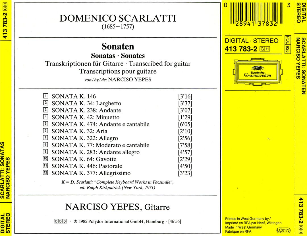Domenico Scarlatti: Sonaten cover art
