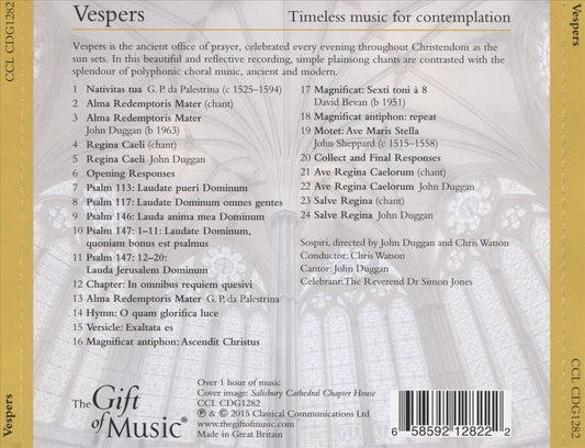 Vespers: Timeless Music for Contemplation cover art