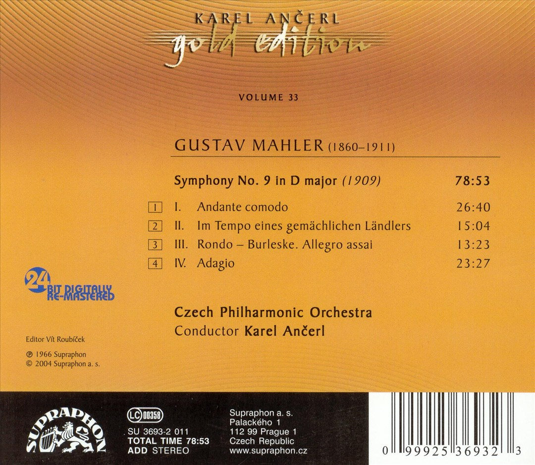 Mahler: Symphony No. 9 cover art