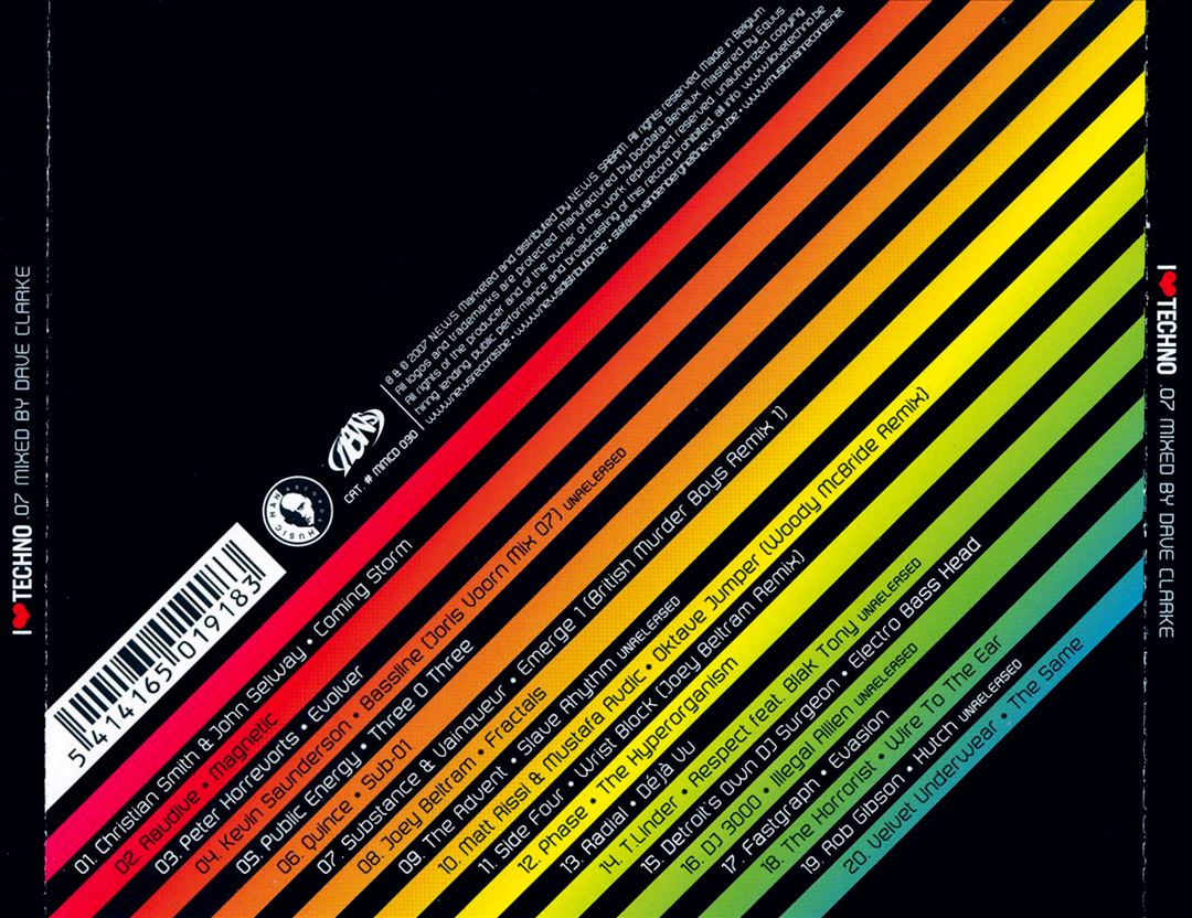 I Love Techno 2007 cover art
