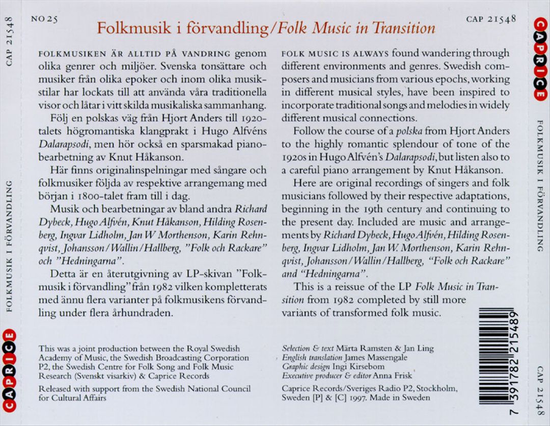 Folkmusik I Forvandling cover art