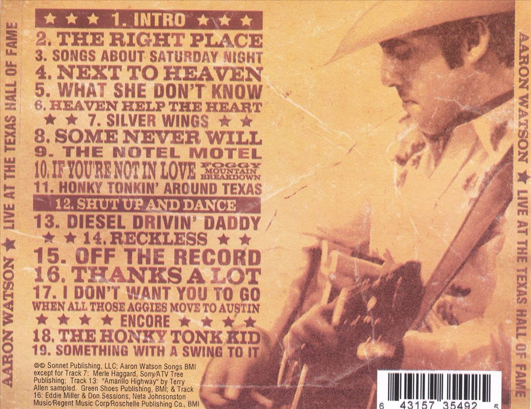 Live at the Texas Hall of Fame cover art