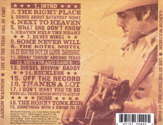 Live at the Texas Hall of Fame cover art