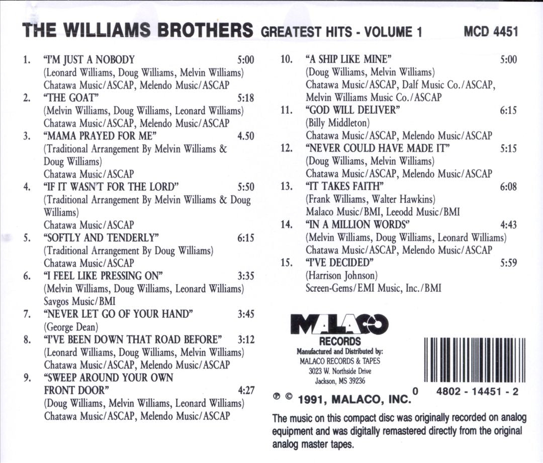 Greatest Hits, Vol. 1 cover art