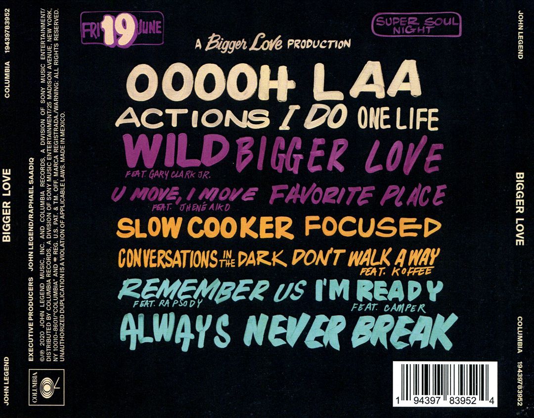 Bigger Love cover art