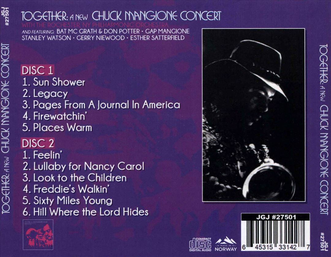 Together: A New Chuck Mangione Concert cover art
