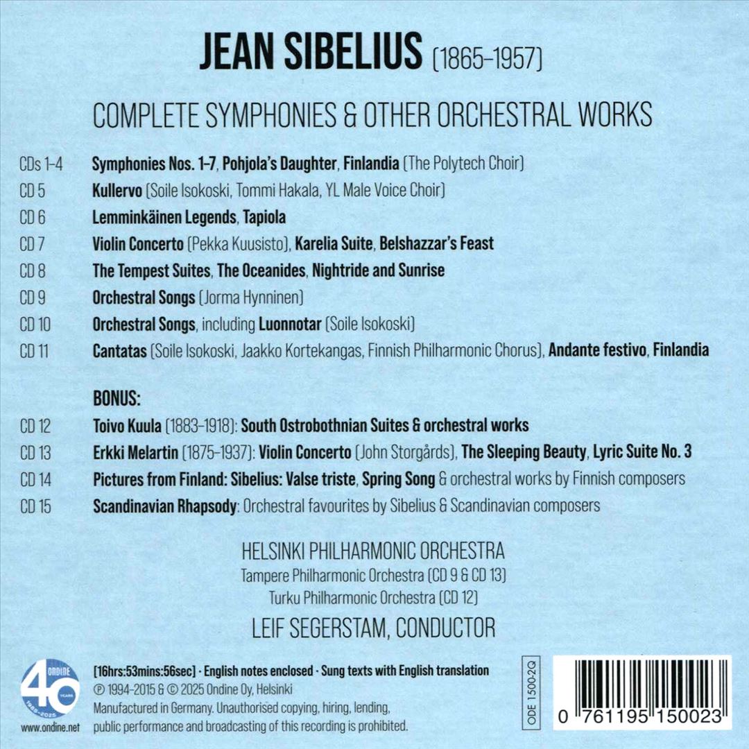 Sibelius Recordings cover art