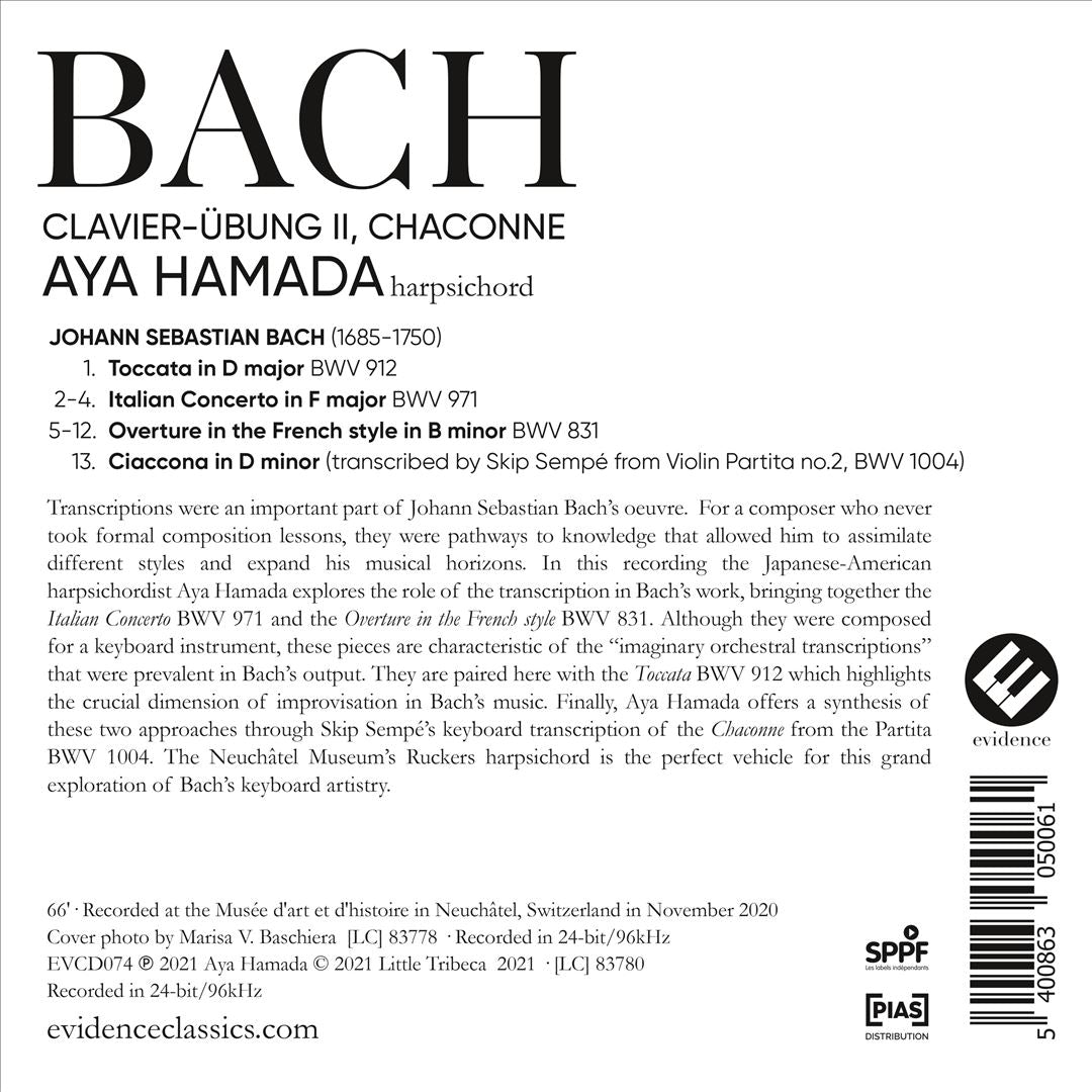 Bach: Clavier-Übung II; Chaconne cover art