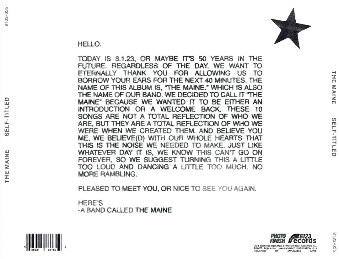Maine cover art