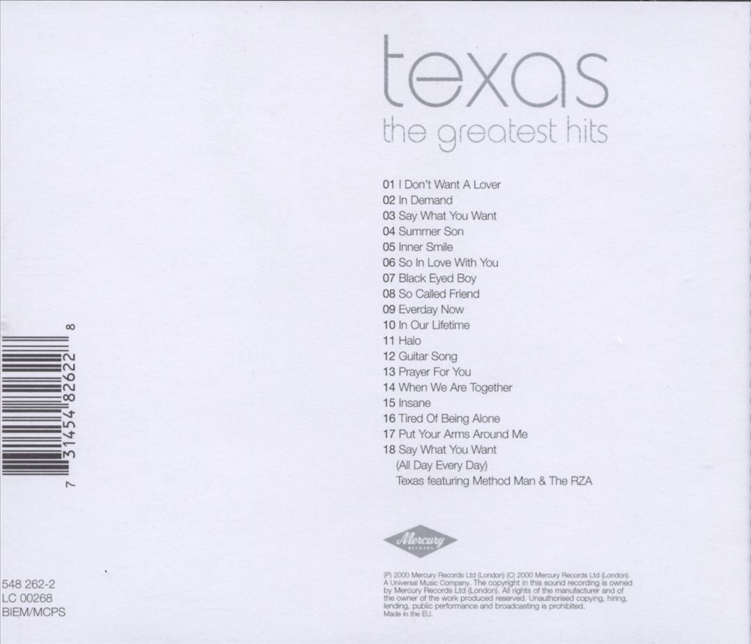Greatest Hits [UK Comm Single CD] cover art