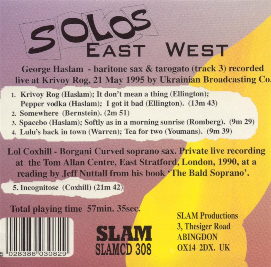 Solos: East West cover art