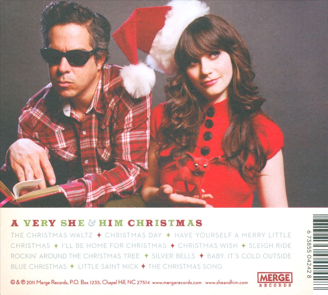 Very She & Him Christmas cover art