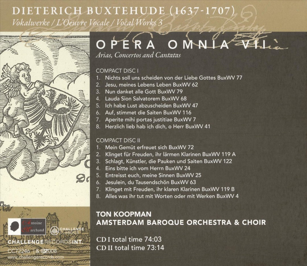 Buxtehude: Opera Omnia VII cover art