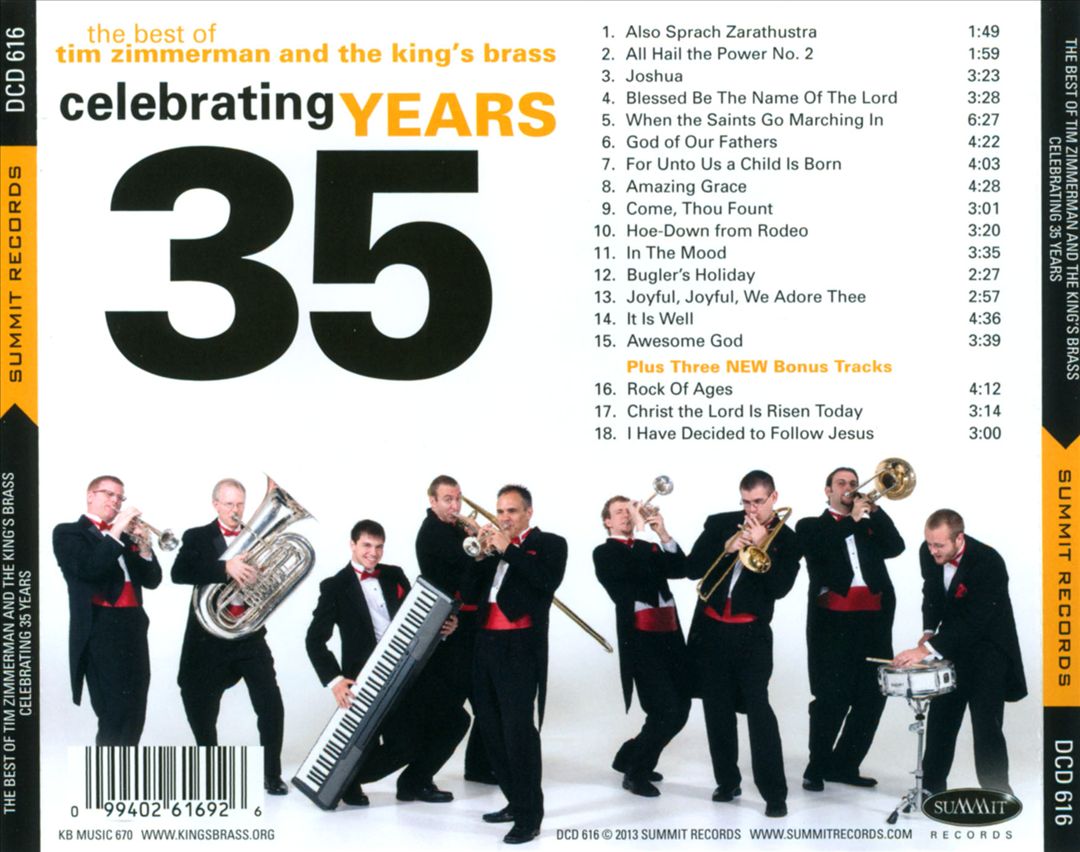Celebrating 35 Years: The Best of Tim Zimmerman and The King’s Brass cover art