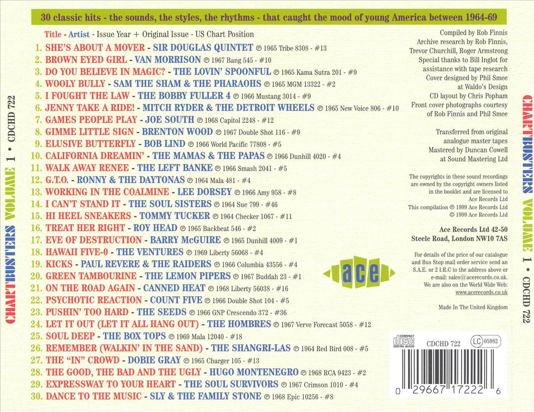 Chartbusters USA, Vol. 1 cover art