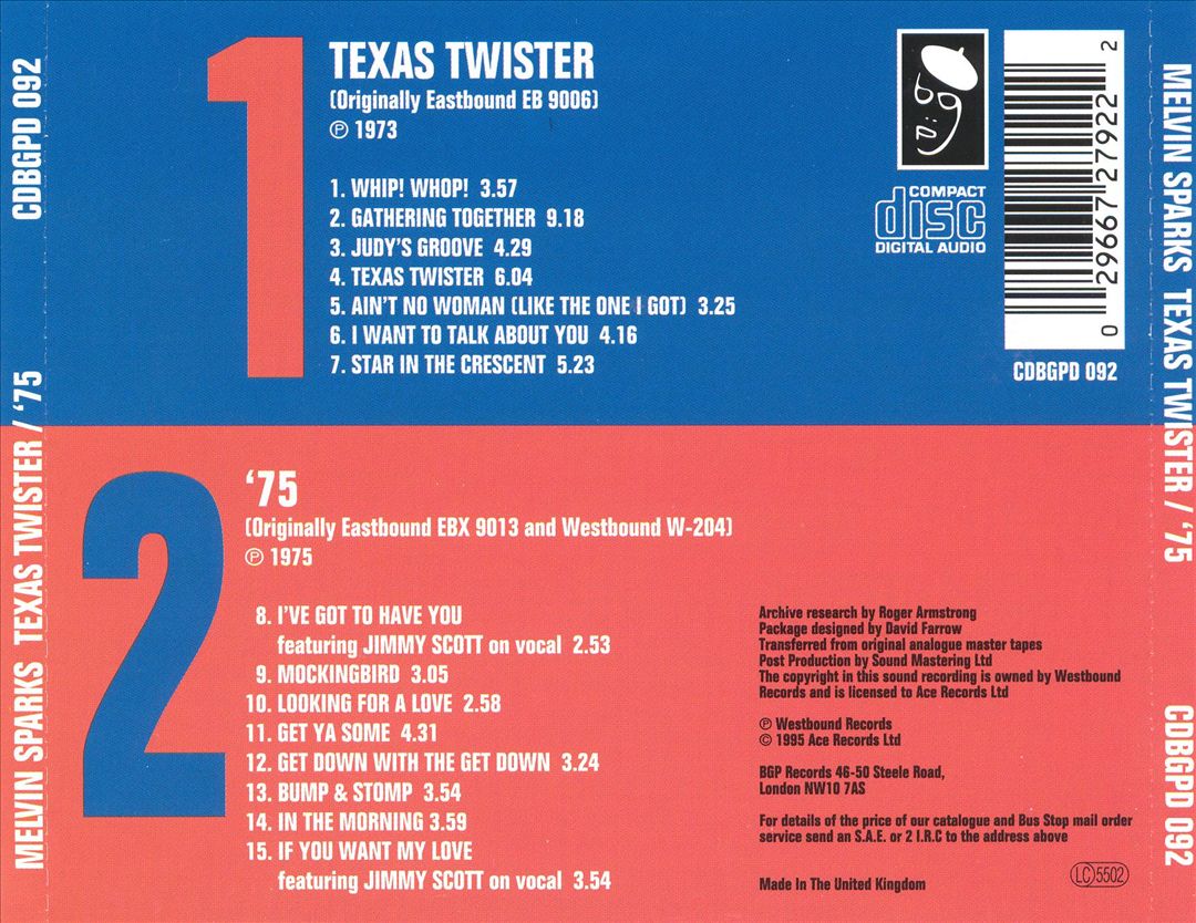 Texas Twister/'75 cover art