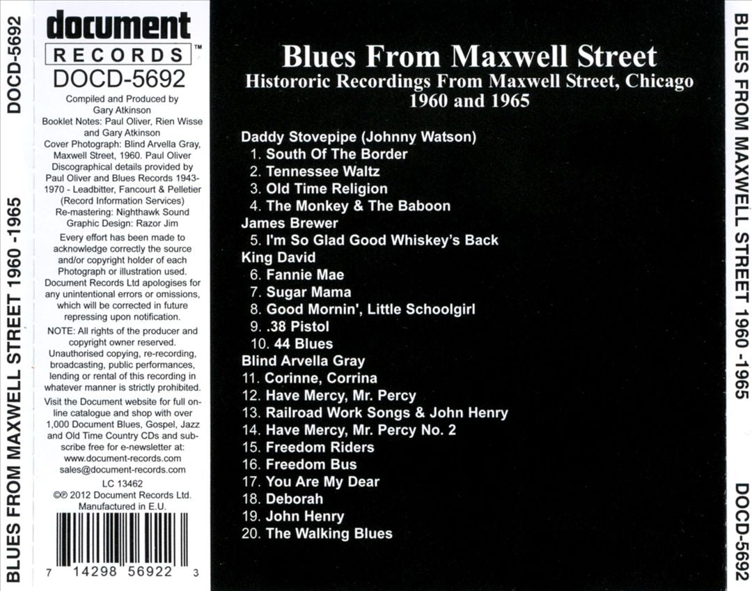 Blues From Maxwell Street 1960-1965 cover art