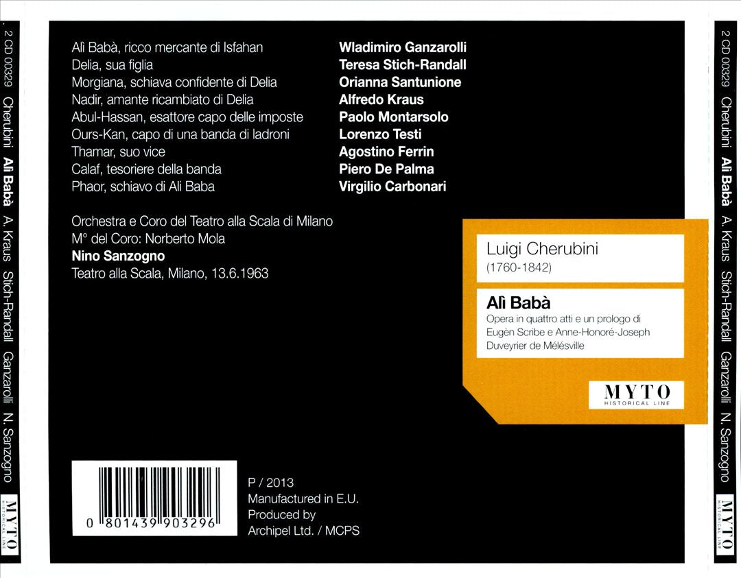 Luigi Cherubini: Alì Babà cover art