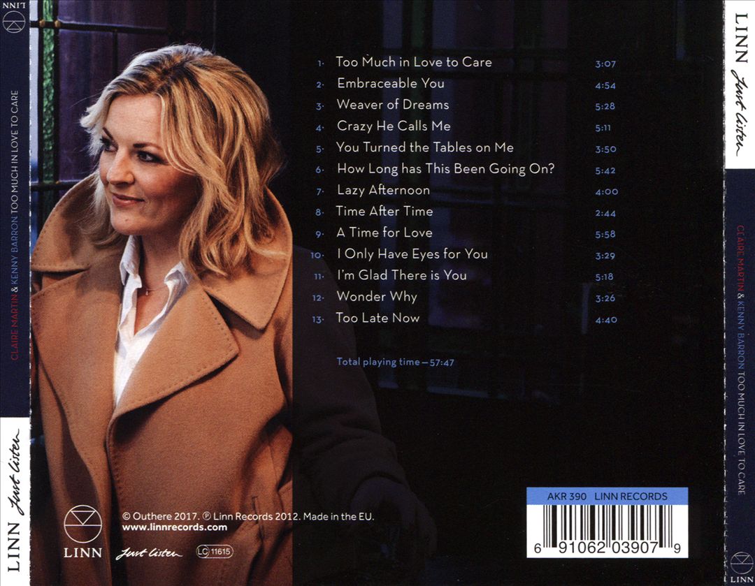 Too Much In Love To Care cover art