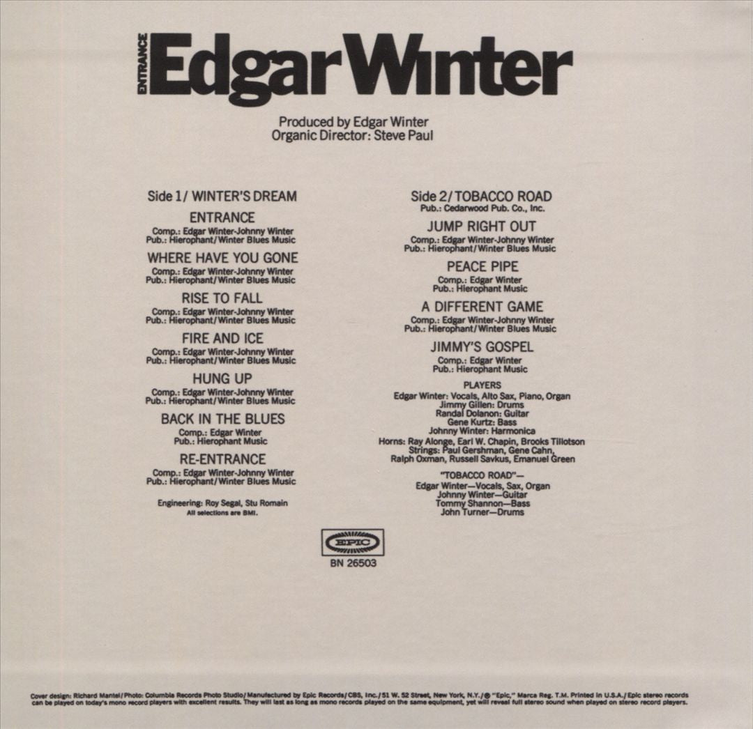 Entrance cover art