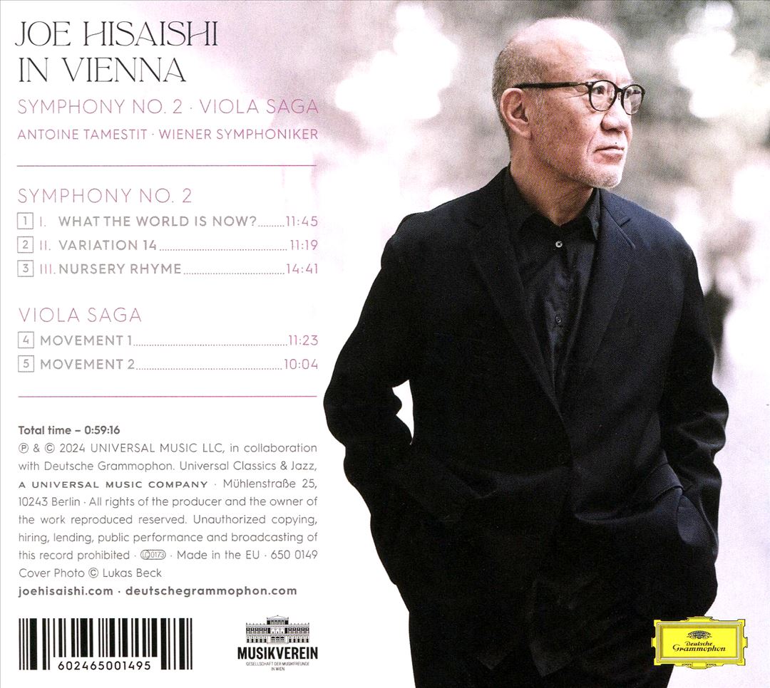 Joe Hisaishi in Vienna: Symphony No. 2; Viola Saga cover art