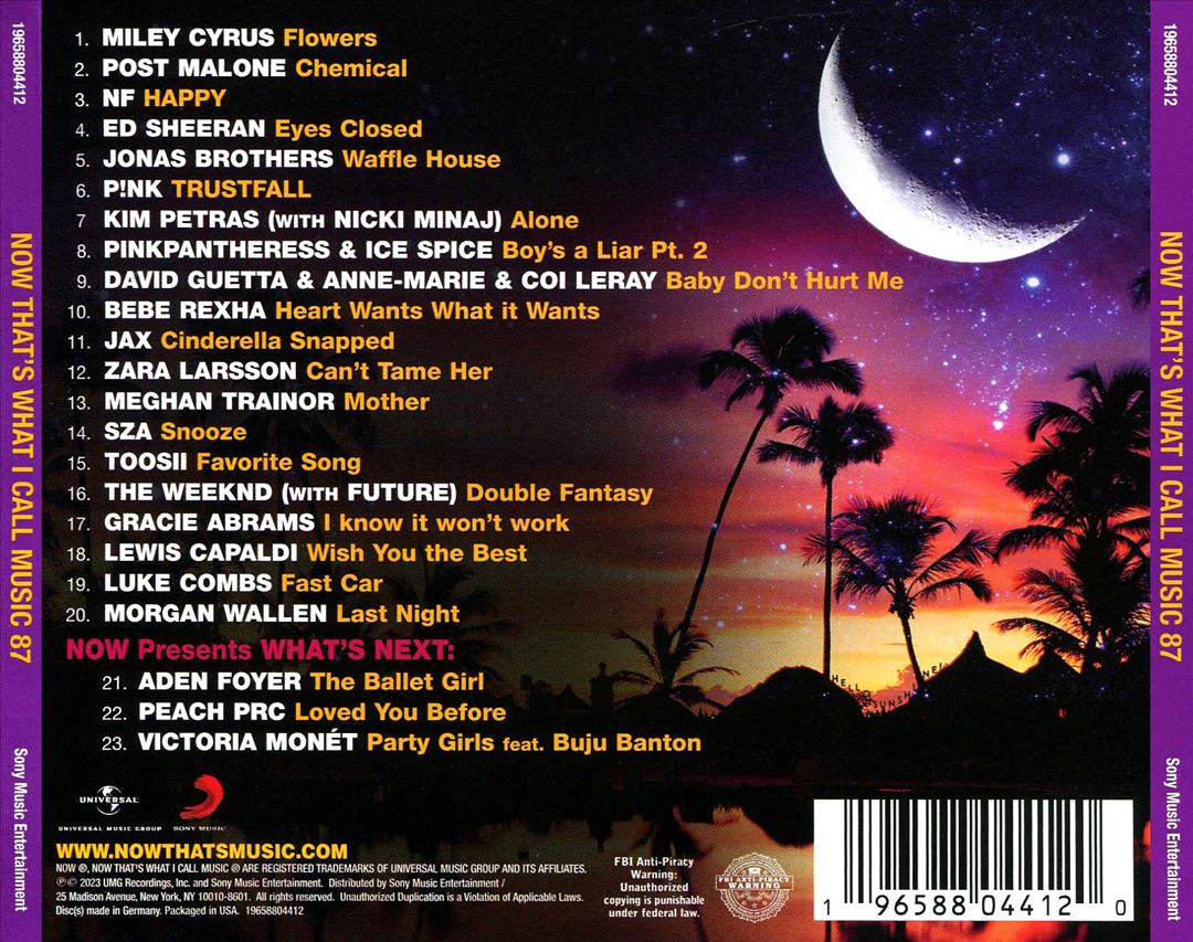 Now Thats What I Call Music!, Vol. 87 cover art