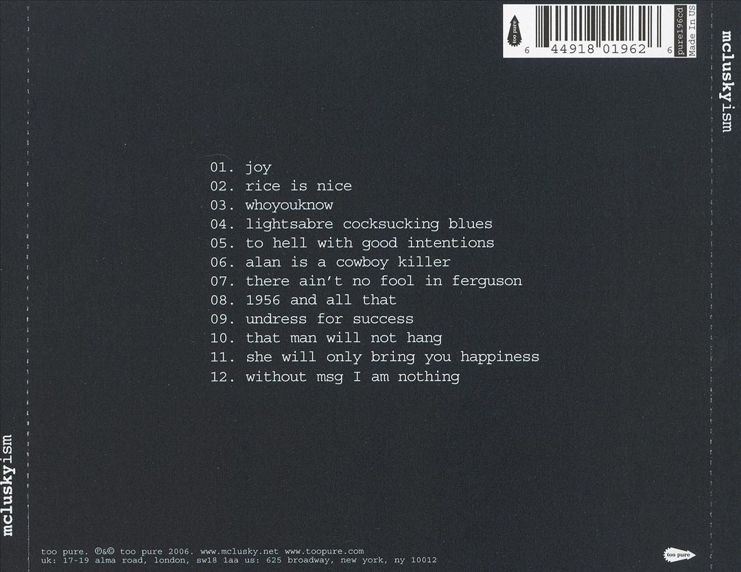 Mcluskyism cover art