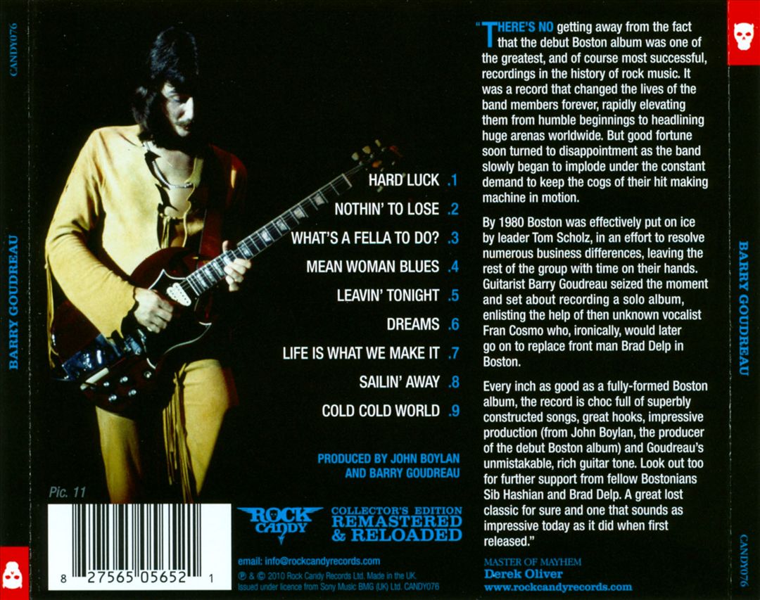 Barry Goudreau cover art