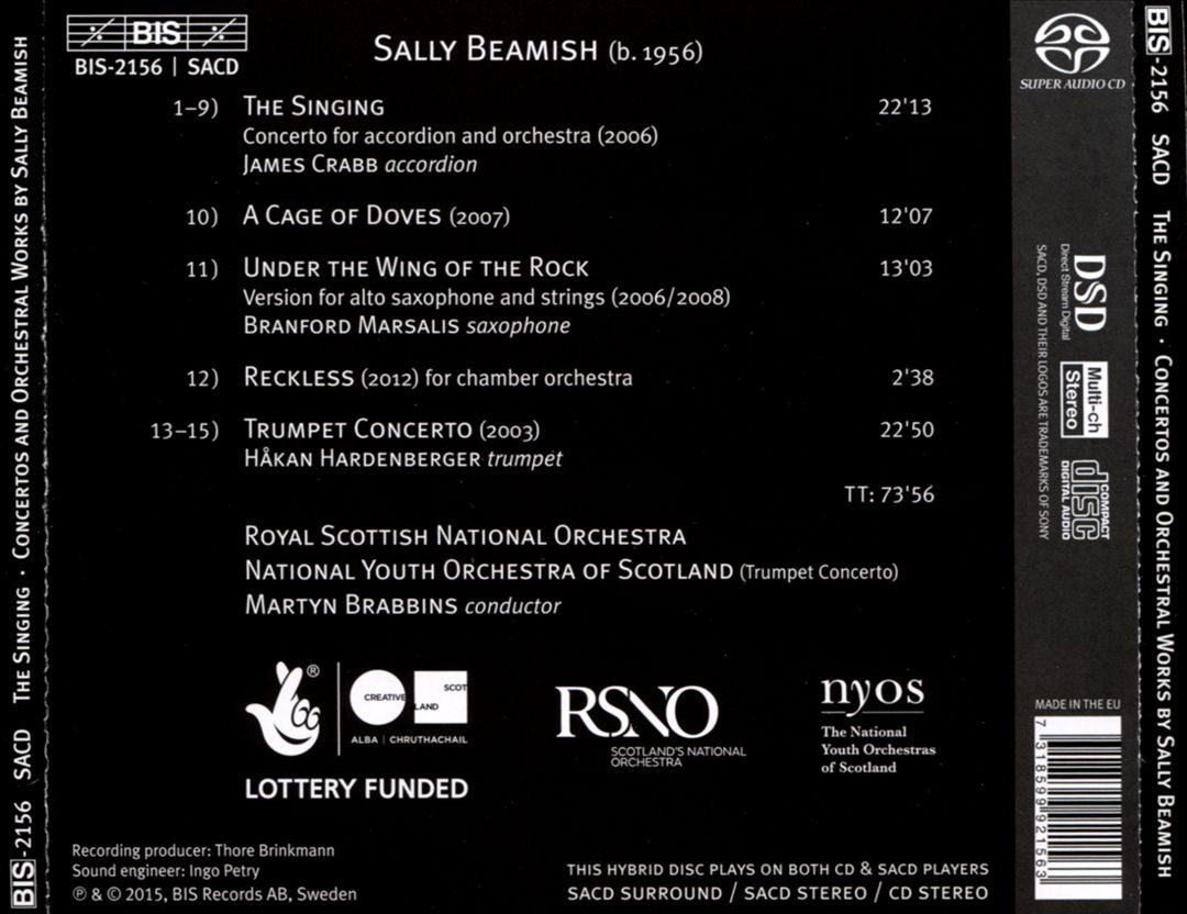 Sally Beamish: The Singing cover art