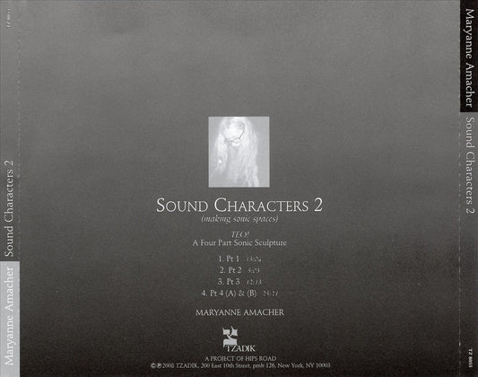Maryanne Amacher: Sound Characters 2 cover art